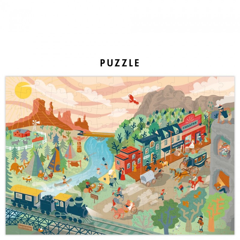 A Wild West game puzzle made in Europe